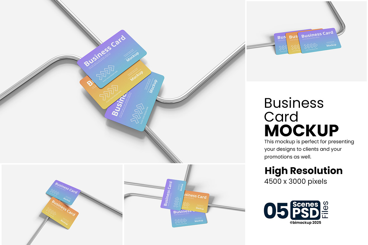 Business Card Mockup, a Product Mockup by bimockup (Photo 1 of 6)