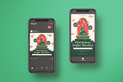 Christmas Night Market Flyer Set, a Flyer Template by KMZVR.Lab (Thumbnail 4 of 6)