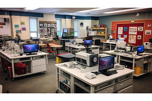 posters technology room ai generated, a Technology Photo by pikepicture