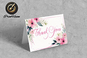 Elegant Floral Thank You Card –7x5, a Card Template by Print Haven (Thumbnail 2 of 5)
