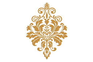 Damask graphic ornament. Floral, a Decorative Illustration by RODINA
