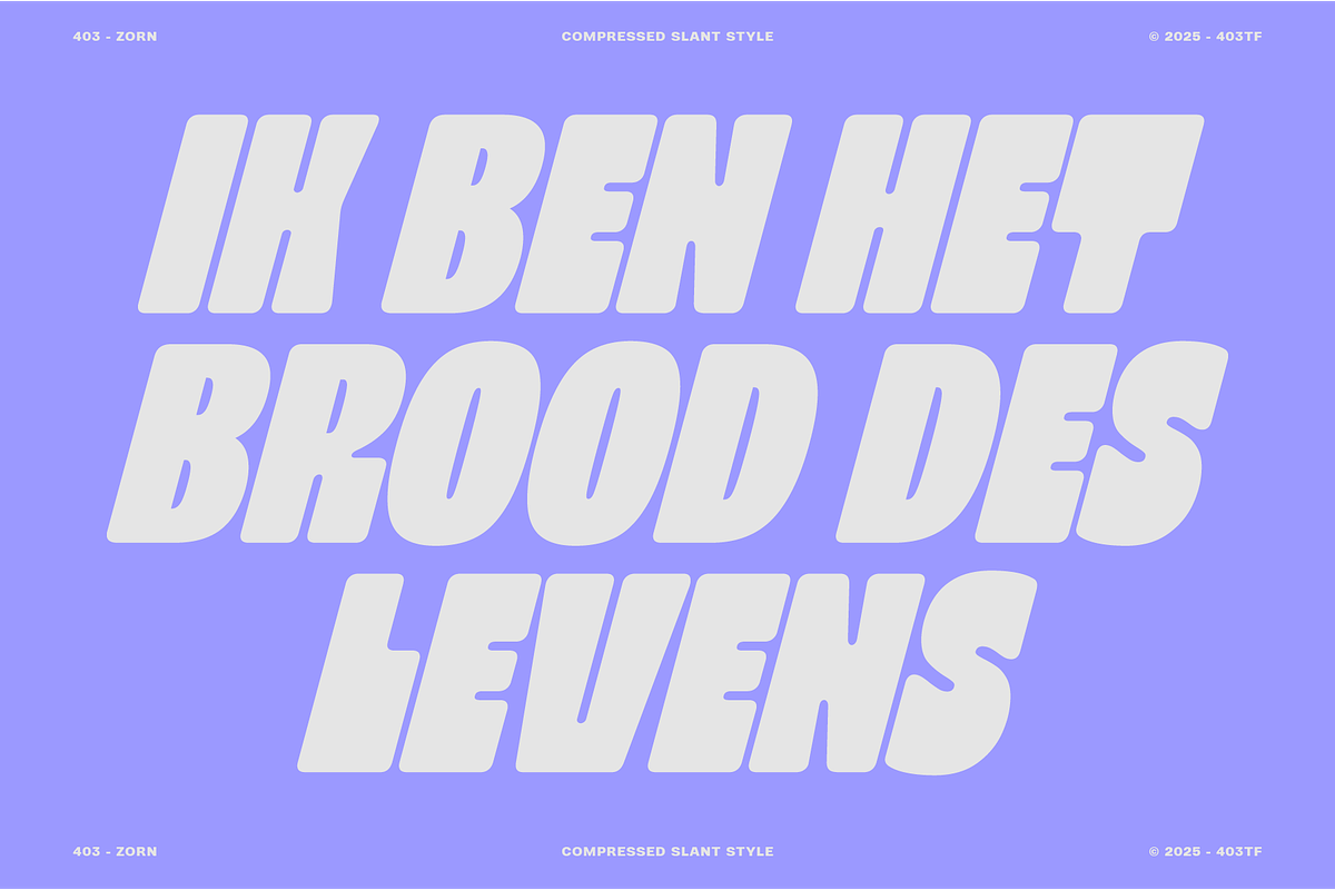 403 Zorn Variable Display Font, a Sans Serif Font by 403 Type Foundry (Photo 8 of 16)