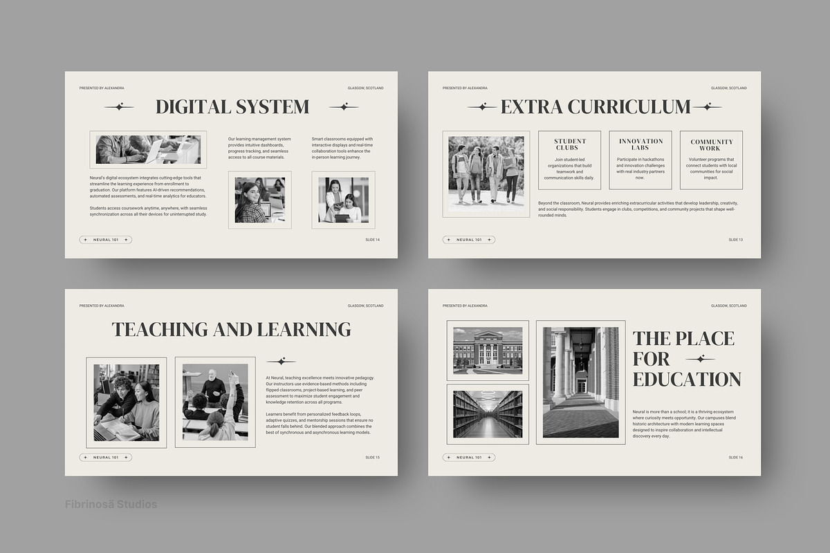 Neural Education Pitch Deck, a Presentation Template by FIBRINOSÄ (Photo 6 of 7)