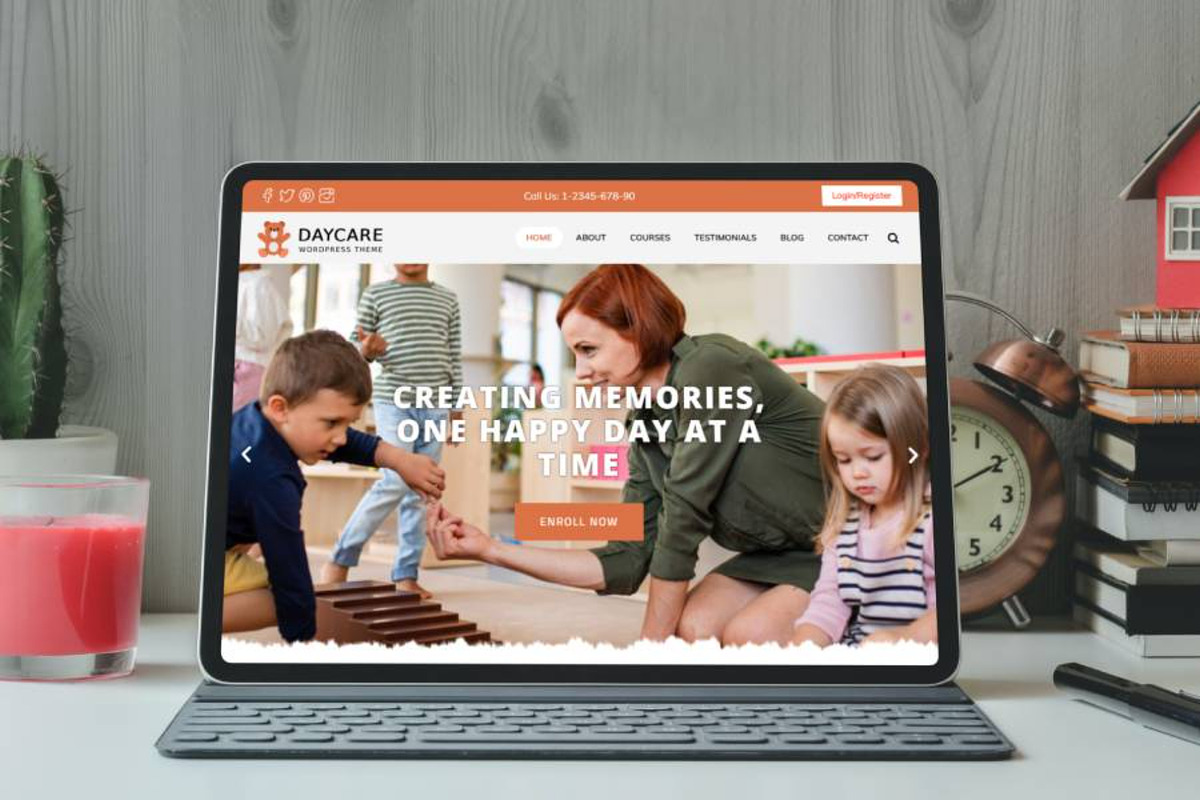 DayCare WordPress Theme preview 4