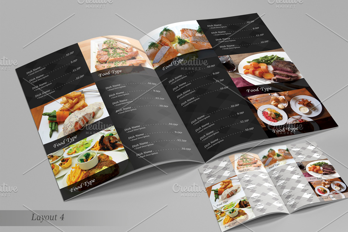 Restaurant Menu Set, a Brochure Template by BettyDesign (Photo 5 of 10)
