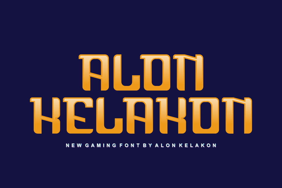Super Gaming Font, a Serif Font by alon kelakon (Photo 3 of 5)
