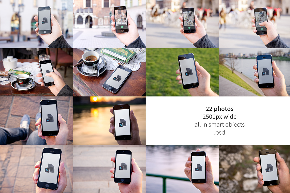 22 x Hand holding iPhone 5s, a Templates & Theme by Pan Dizajner (Photo 5 of 5)