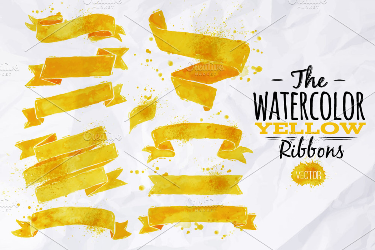 Watercolor ribbon, a Decorative Illustration by Anna (Photo 4 of 5)