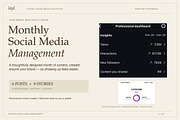 1 Month Social Media Management, a Social Media Template by Layl Atelier (Thumbnail 1 of 8)