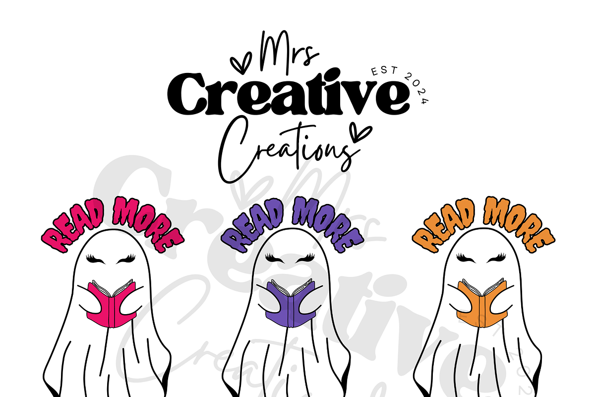 Read more Books Cute Ghost Halloween, a Graphic by Mrs. Creative Creations (Photo 1 of 6)