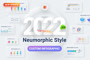Neumorphic Style 2021 Powerpoint, a Presentation Template by Brandearth RRGraph (Thumbnail 1 of 30)