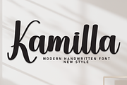 Kamilla | Script Font, a Handwritten Font by Scratchones (Thumbnail 1 of 8)