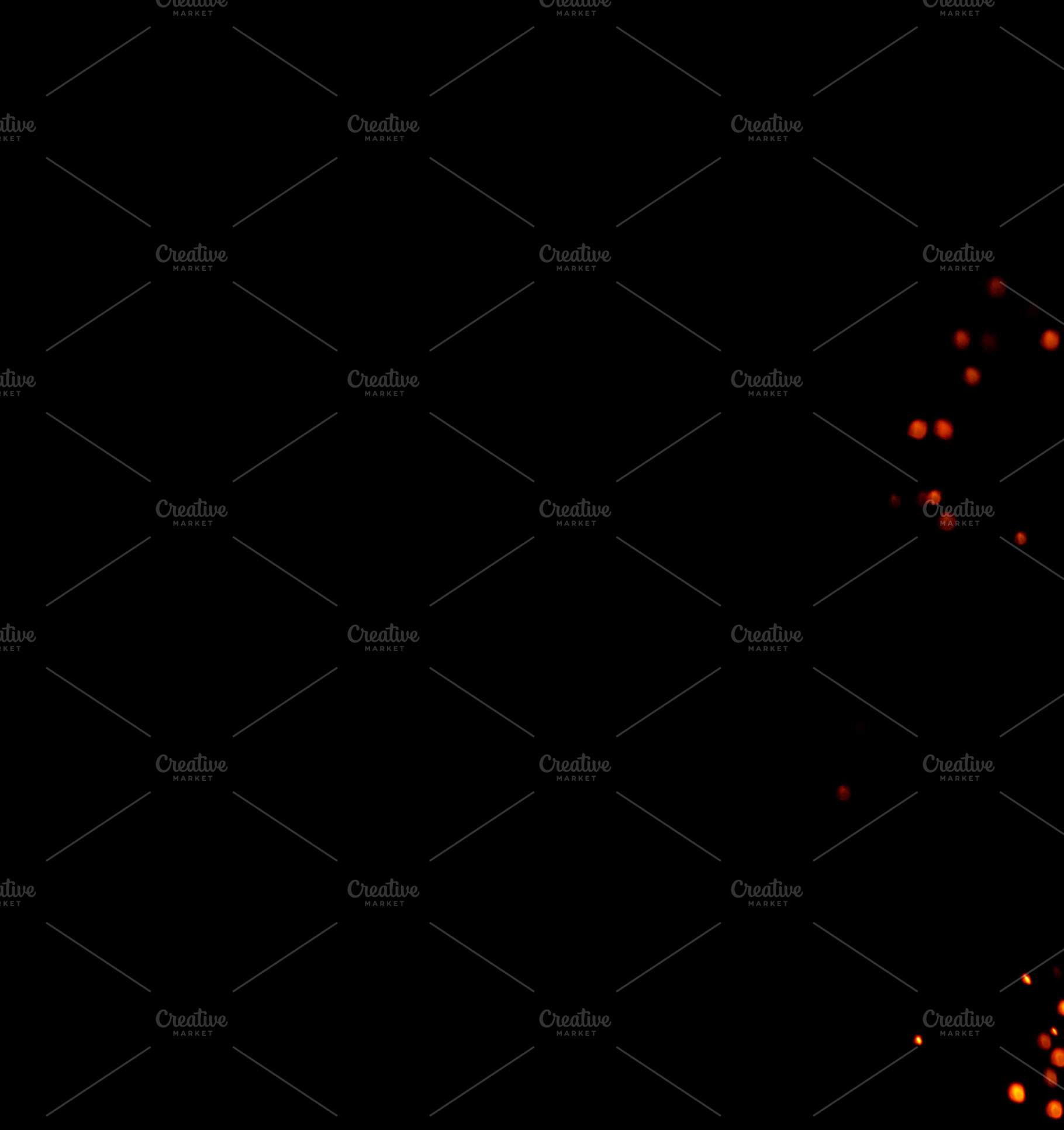Bright flames and flying sparks on a black background., an Abstract Photo by ndanko