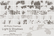 40 Plant Shadows Overlays, a Brushes & More by HappyNews (Thumbnail 2 of 11)