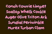 HANDPICKED SEASHELLS | Bouncy Font, a Handwritten Font by type peace (Thumbnail 4 of 11)