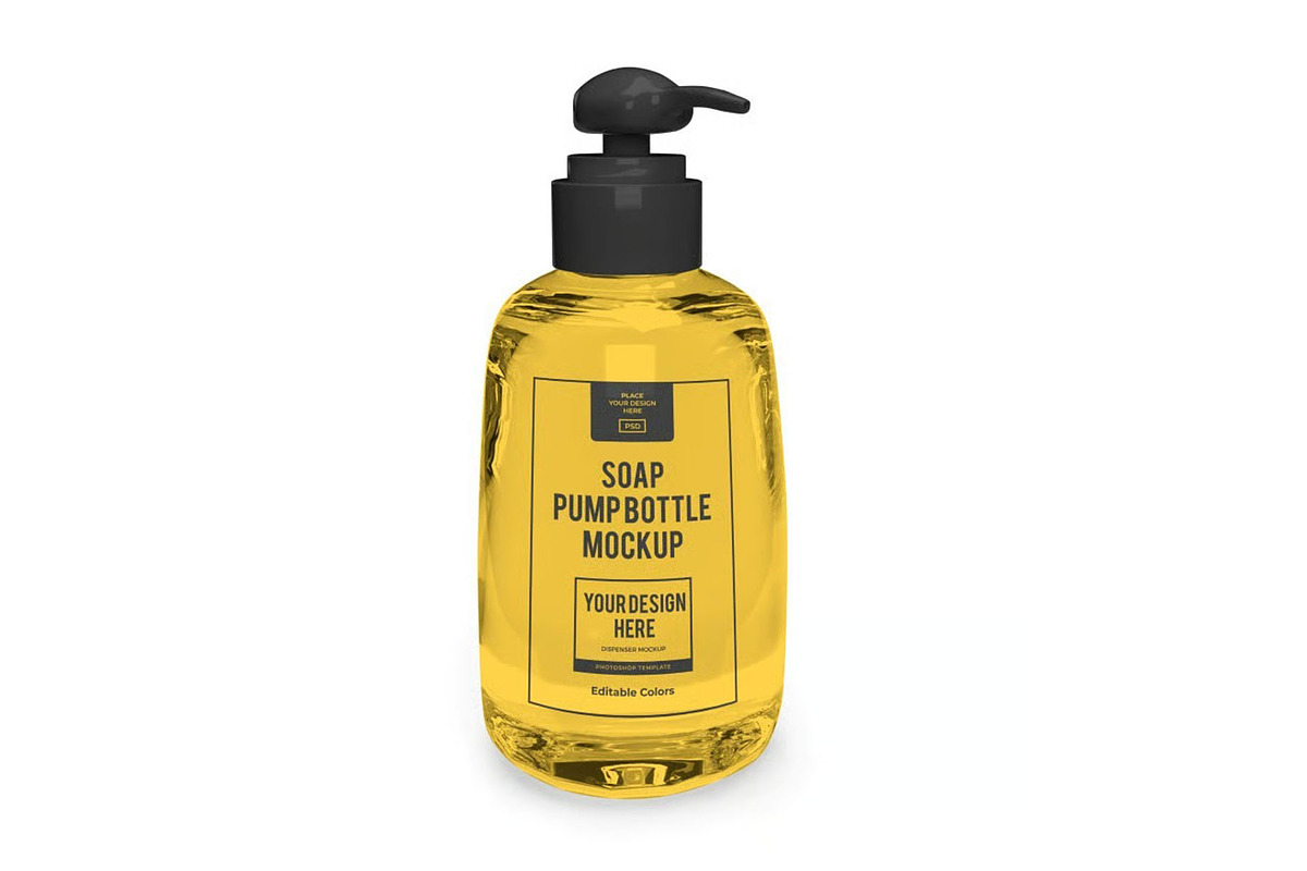Soap Pump Bottle Mockup Template Set, a Household Mockup by DesignRushMarket (Photo 11 of 11)