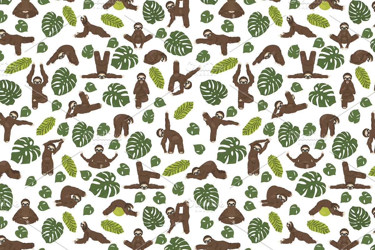 Yoga Sloth, an Animal Illustration by pet design shop (Photo 8 of 8)