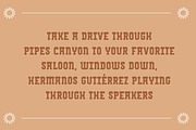 Pipes Canyon | Modern Western Font, a Slab Serif Font by Amber Morgan (Thumbnail 5 of 6)