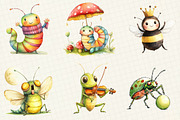 Quirky Whimsical Insects Animals, an Illustration by OK Design (Thumbnail 2 of 5)