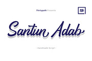 Santun Adab, a Script Font by Thirtypath Studio