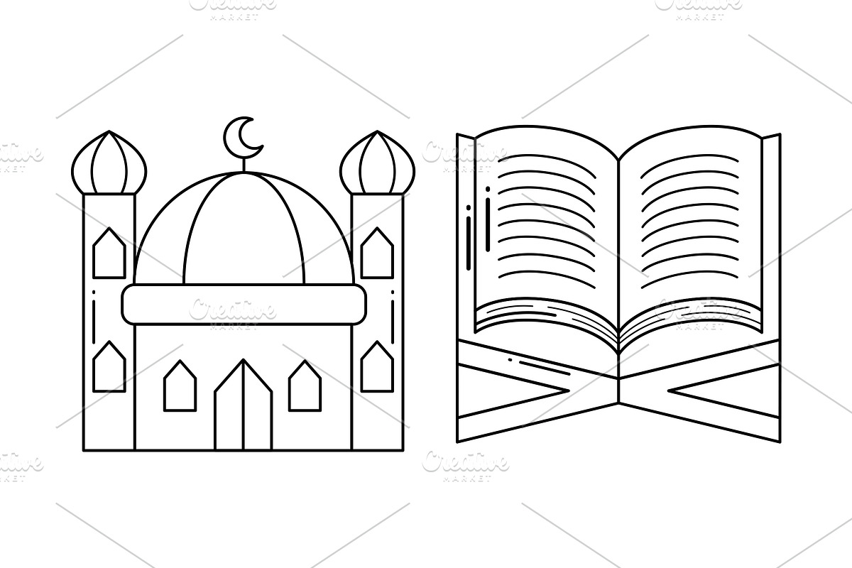 Islamic Coloring Book, an Education Illustration by MEDZ (Photo 3 of 3)