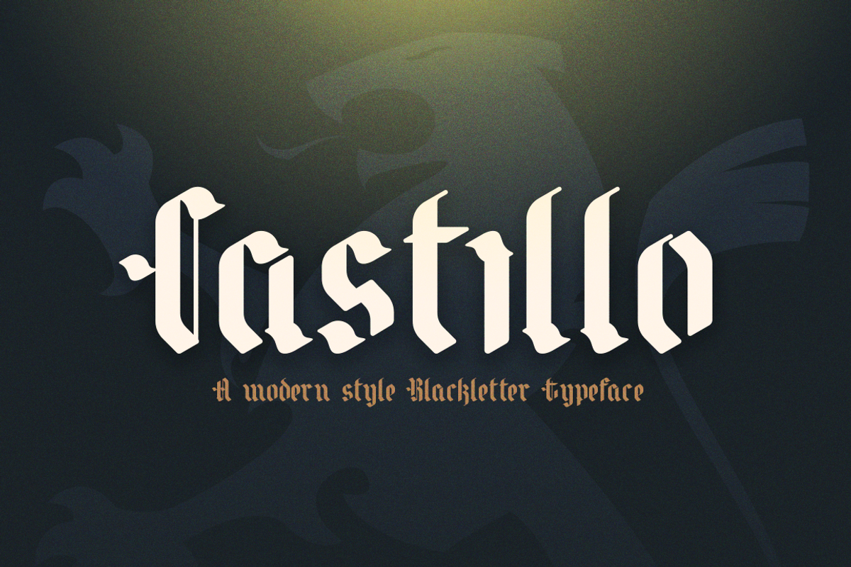 Castillo, a Blackletter Font by DonMarciano (Photo 1 of 6)