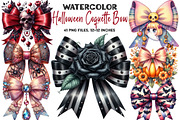 Halloween Coquette Bow Clipart, an Illustration by DreamArtGraphic (Thumbnail 1 of 5)