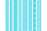 Bright Blue Clipart Borders, an Illustration by Amanda Ilkov (Thumbnail 3 of 5)