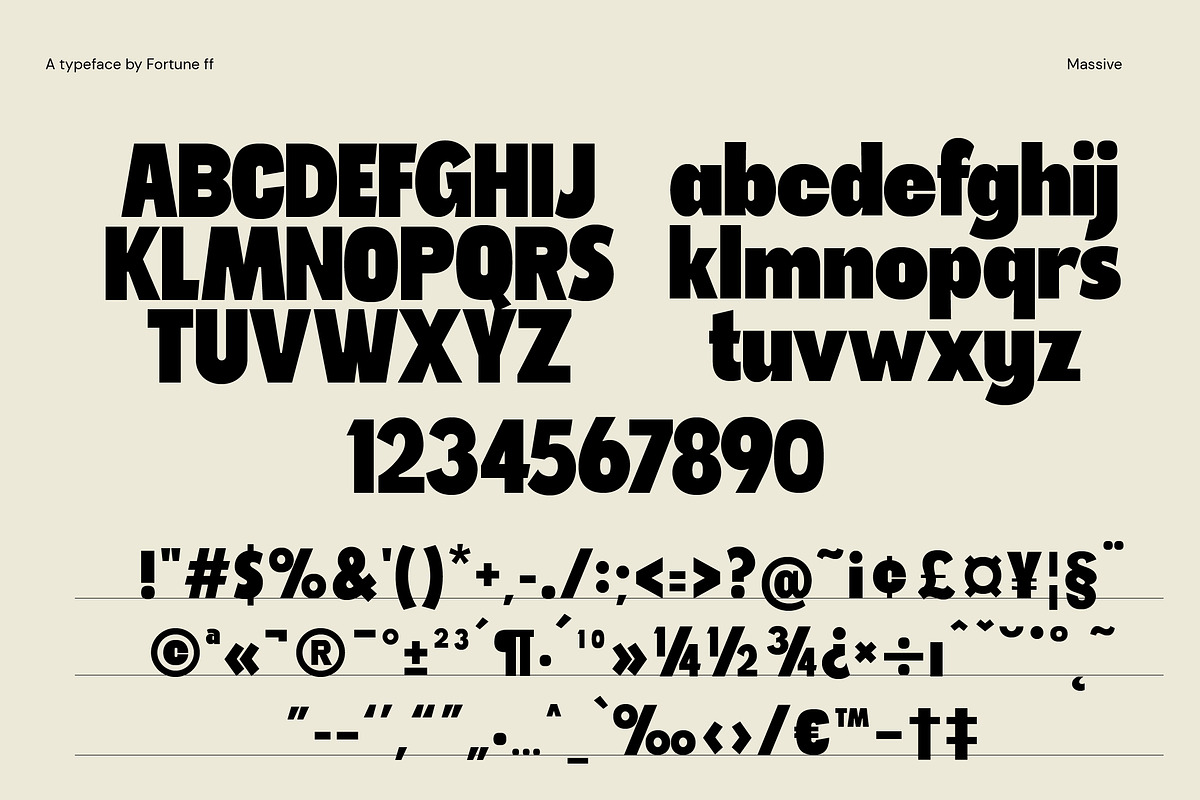 Massivemoon, a Sans Serif Font by Fortunes Co (Photo 5 of 11)