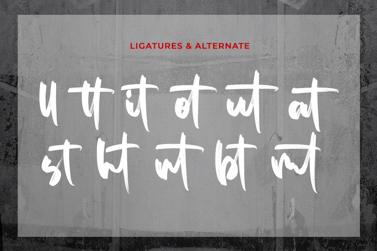 Routhmiles - Brush Font, a Handwritten Font by RockboyStd (Photo 11 of 12)