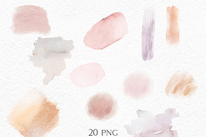 Neutral Tones Watercolor Textures