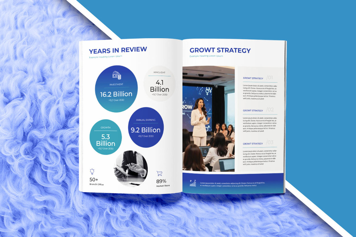 Annual Report Brochure, a Brochure Template by yanindesign (Photo 4 of 5)