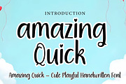 Amazing Quick, a Handwritten Font by Wow Magic (Thumbnail 1 of 3)