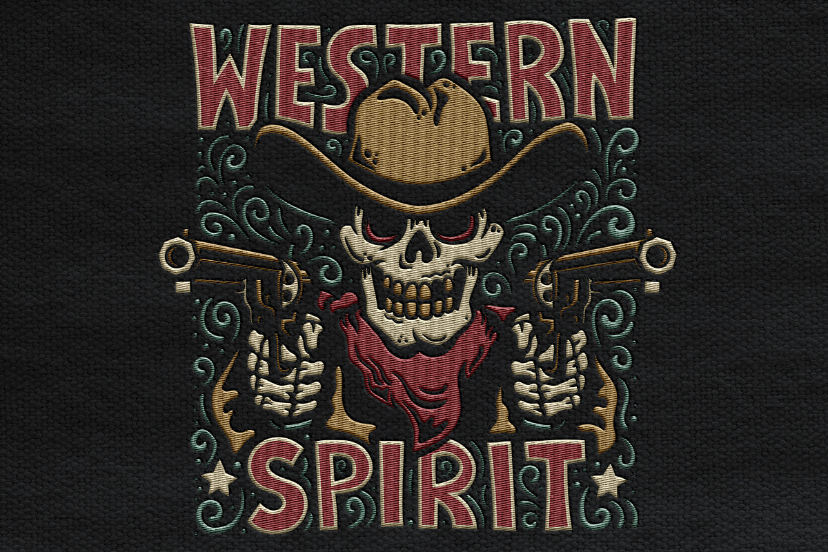 Western Cowboy Skull Print, a Decorative Illustration by Agor2012 shop (Photo 8 of 8)
