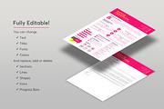 Graphic Resume Word & Google Docs 48, a Resume Template by MrCam Template Resume|CV (Thumbnail 4 of 7)