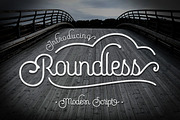 Roundless Script, a Script Font by hampura (Thumbnail 1 of 10)