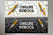 Online School Web Banners, an Education Illustration by PREMIUMVECTOR (Thumbnail 5 of 6)