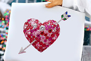Diamond Glitter Valentine Heart Png, an Illustration by DreamCafeArt (Thumbnail 1 of 4)