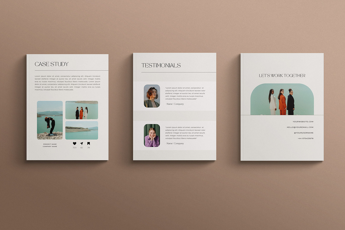 CALM | Media Kit Canva Template, a Magazine Template by Sierra Creative Studio (Photo 9 of 11)