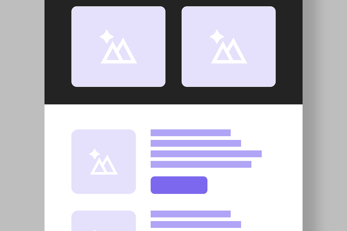 Responsive Landing Page Wireframe, a Wireframe Template by MightyDesign (Photo 4 of 9)