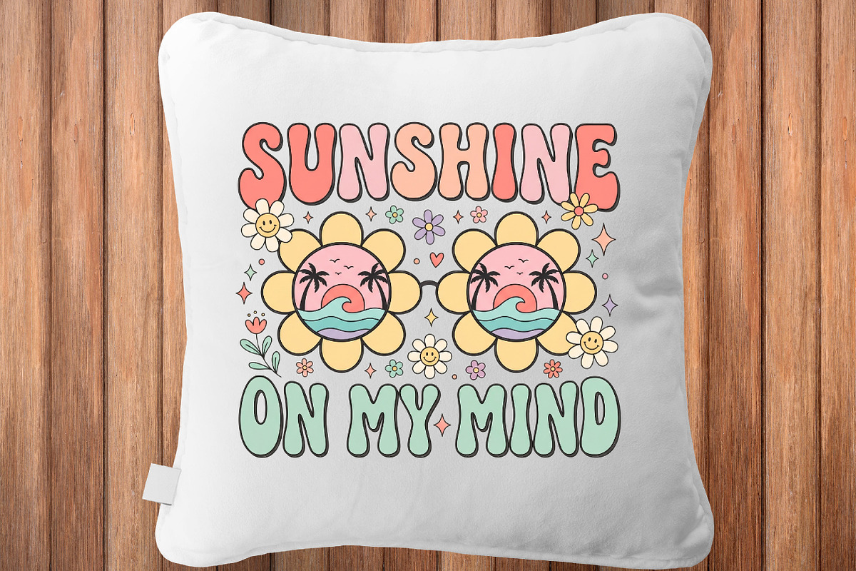 Retro Summer PNG Sublimation Bundle, a Seasonal Illustration by CraftArtStudio (Photo 3 of 4)