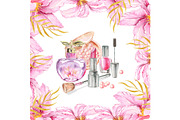 Watercolor Beauty Clipart, Make Up, an Illustration by DreamsClipArt (Thumbnail 5 of 5)