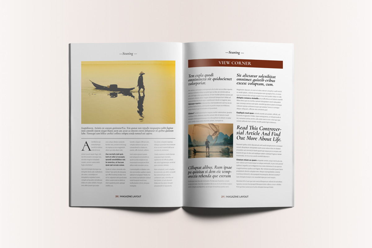 Lifestyle Magazine Layout, a Magazine Template by Swayang (Photo 16 of 22)