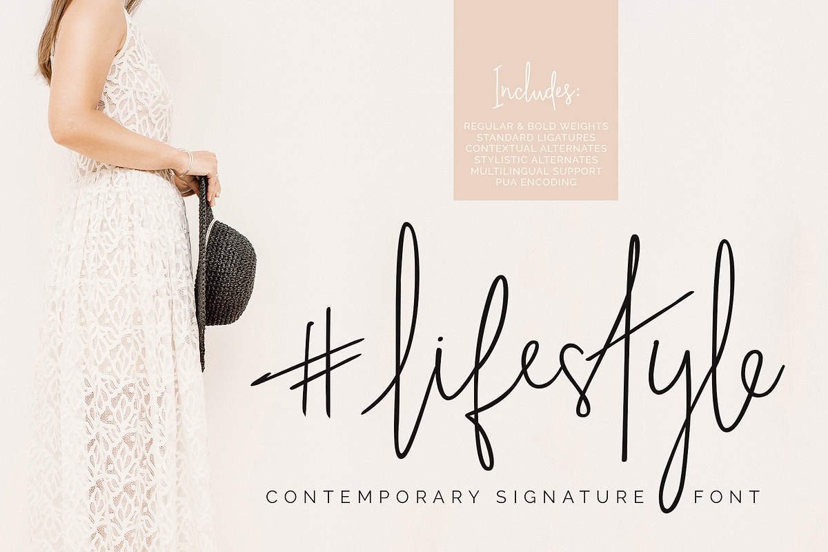 #lifestyle | SIGNATURE SCRIPT FONT