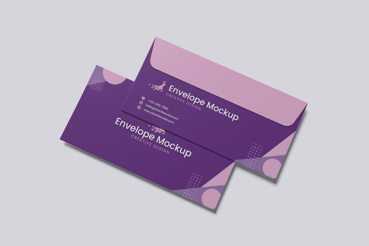 Envelope Mockup, a Merchandise Mockup by Pikachudesign (Photo 3 of 5)