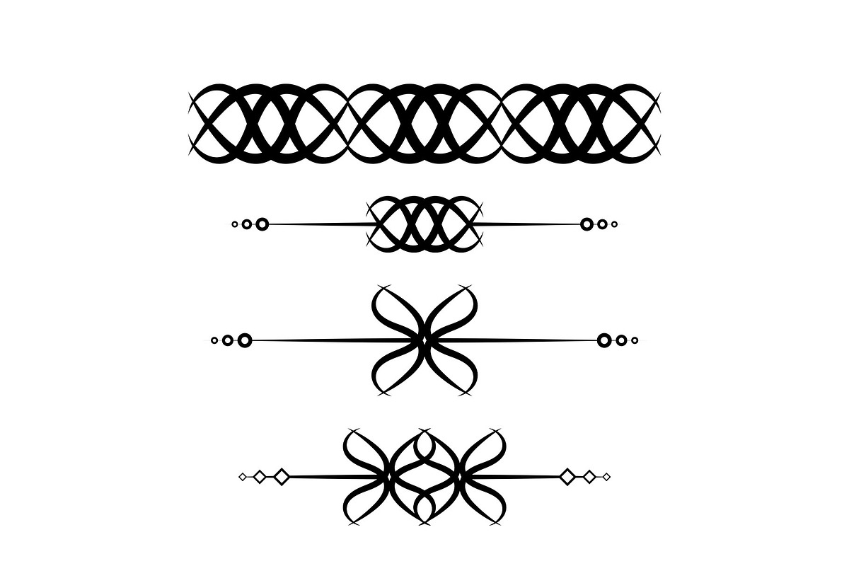 Abstract Decorative Lines Dividers, a Marketing Template by Photoshop Action (Photo 4 of 6)