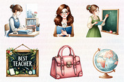 Pastel Teacher's Life Clipart, an Illustration by CreationArt (Thumbnail 3 of 5)