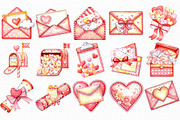 Valentine's Mail Clipart, an Illustration by Libby Wishes (Thumbnail 7 of 7)