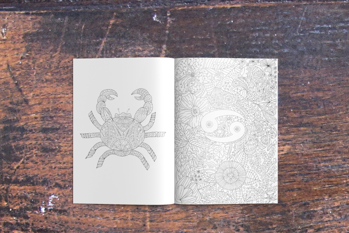 Zodiac Coloring Book, a Graphic by Lana Samokhina (Photo 8 of 15)