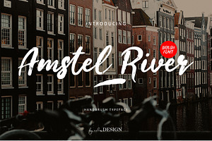 Amstel River - Brush Font